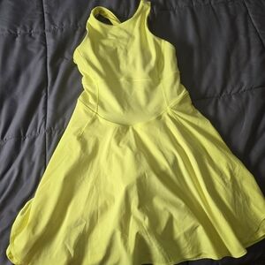 Lululemon Athletica One Shoulder Yellow Dress